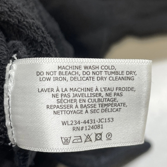 Proenza Schouler Oversized Women's Hoodie Drawstring Pullover Size XS Black - Picture 5 of 8